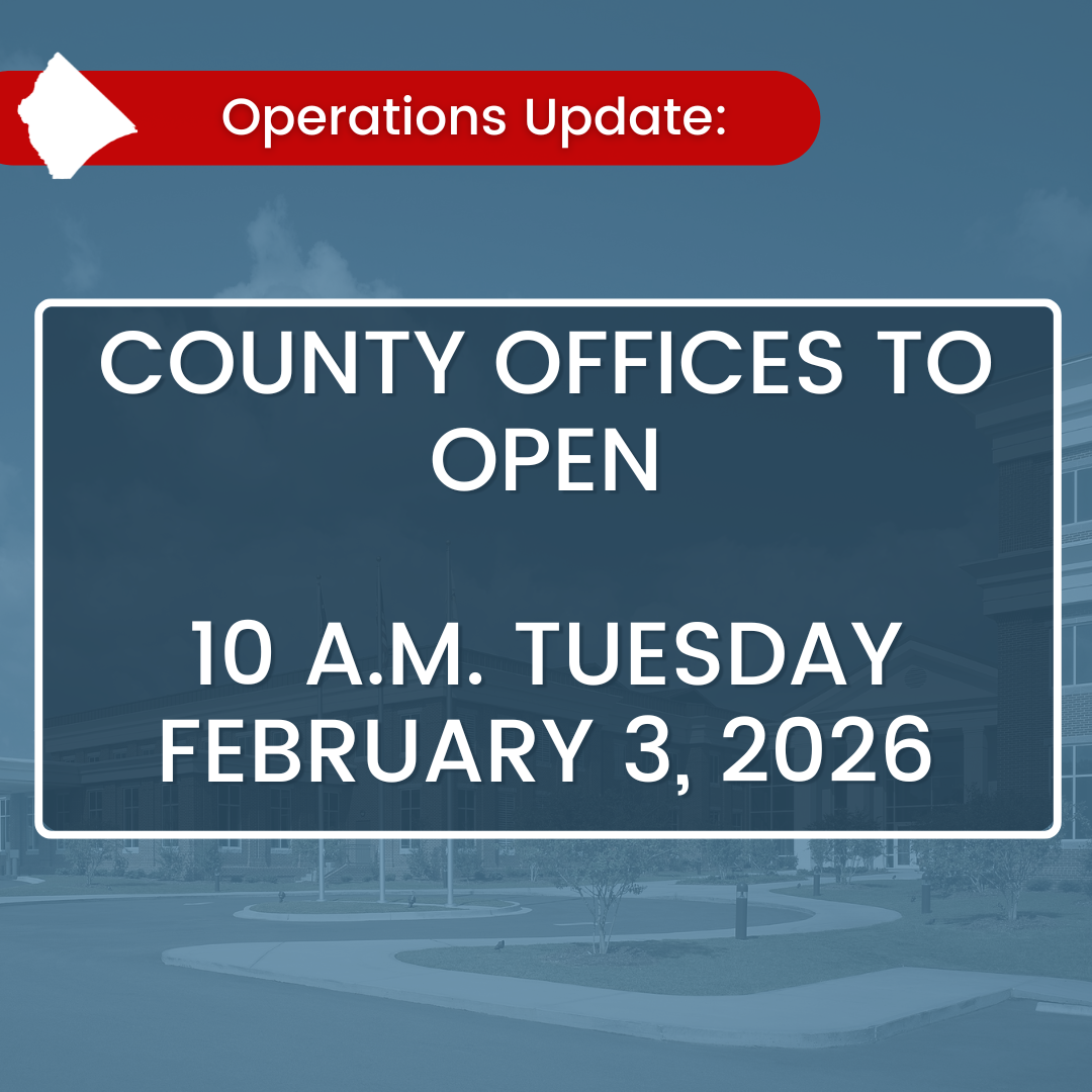 Horry County Government operational update. 