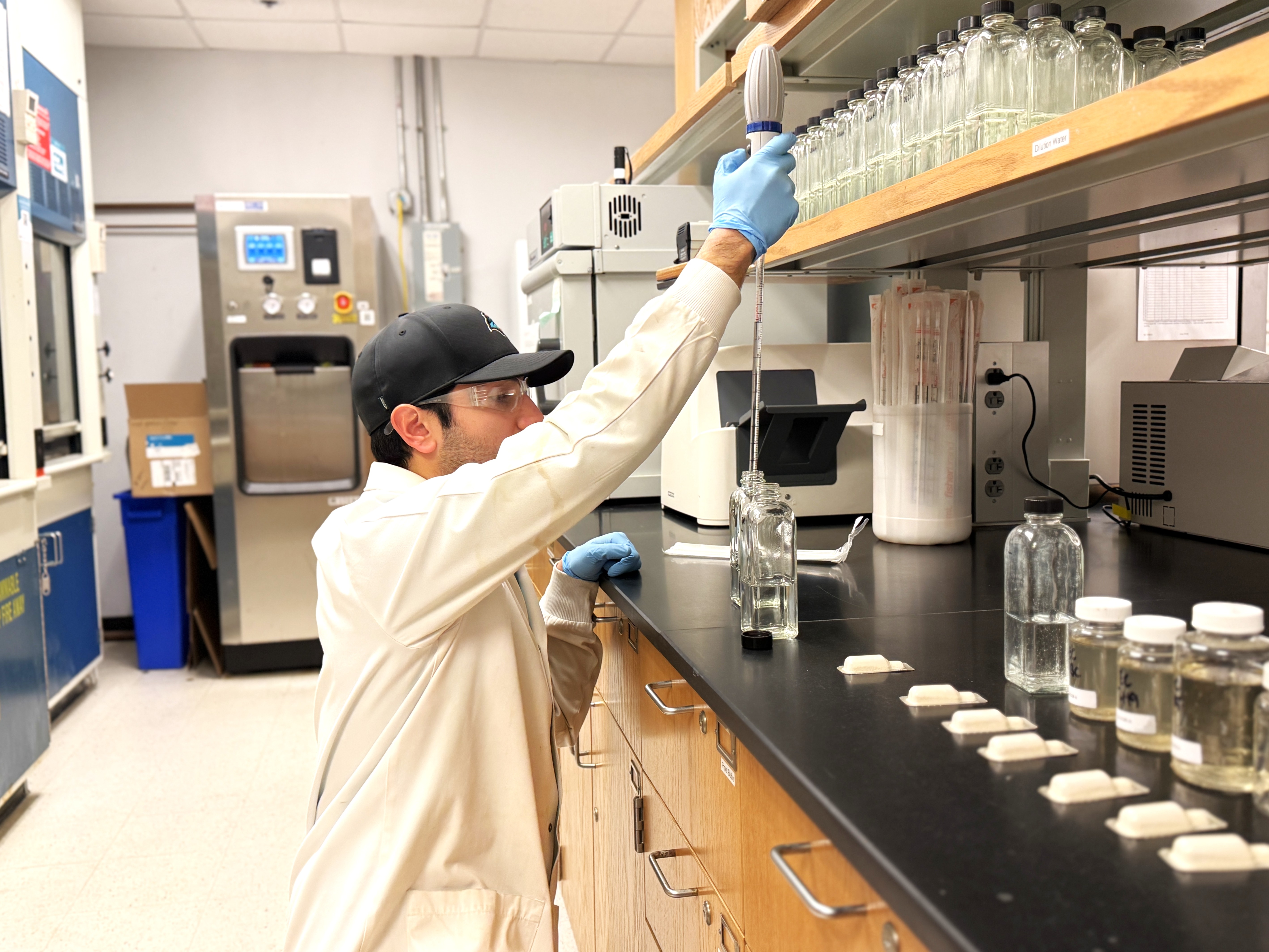 Samples undergo testing at CCU