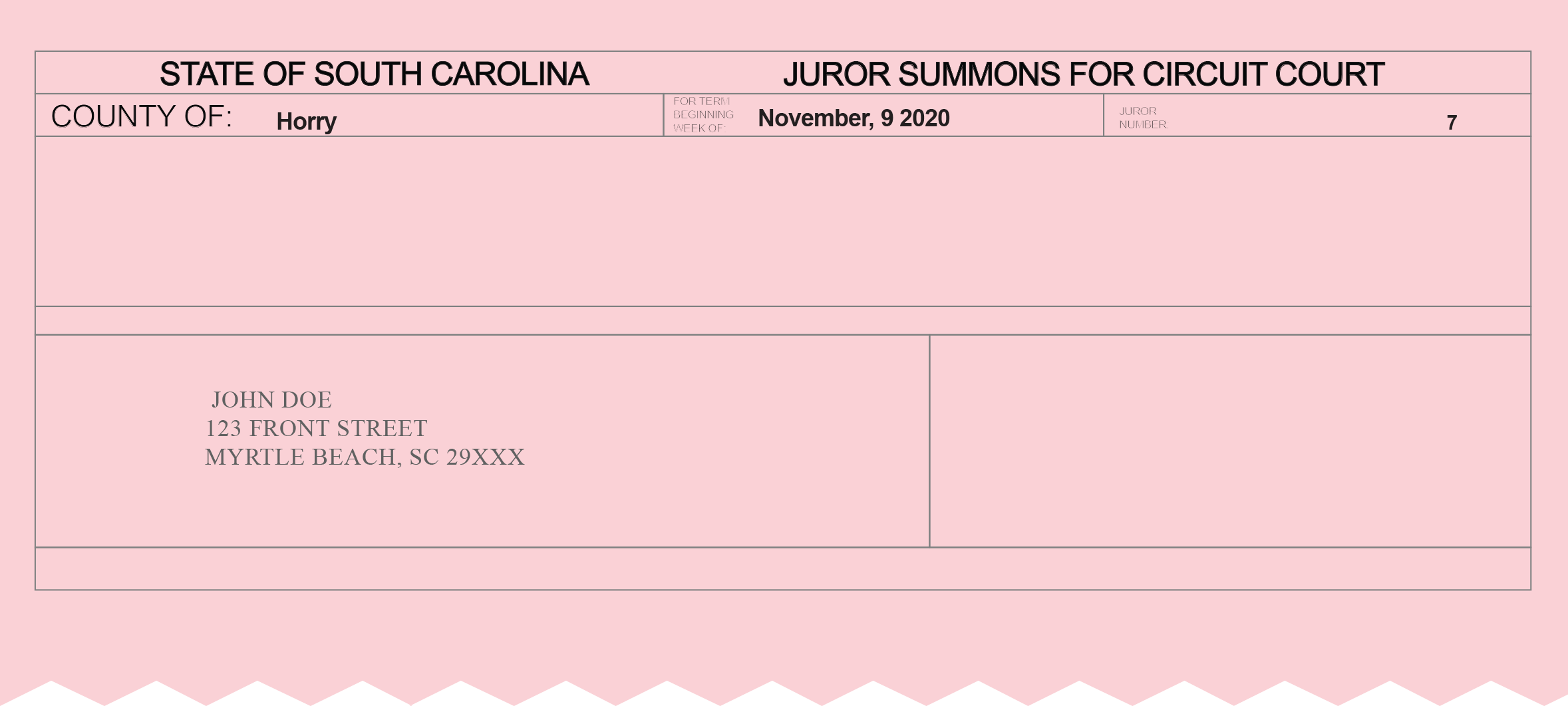 Juror Information Horry County SC Gov