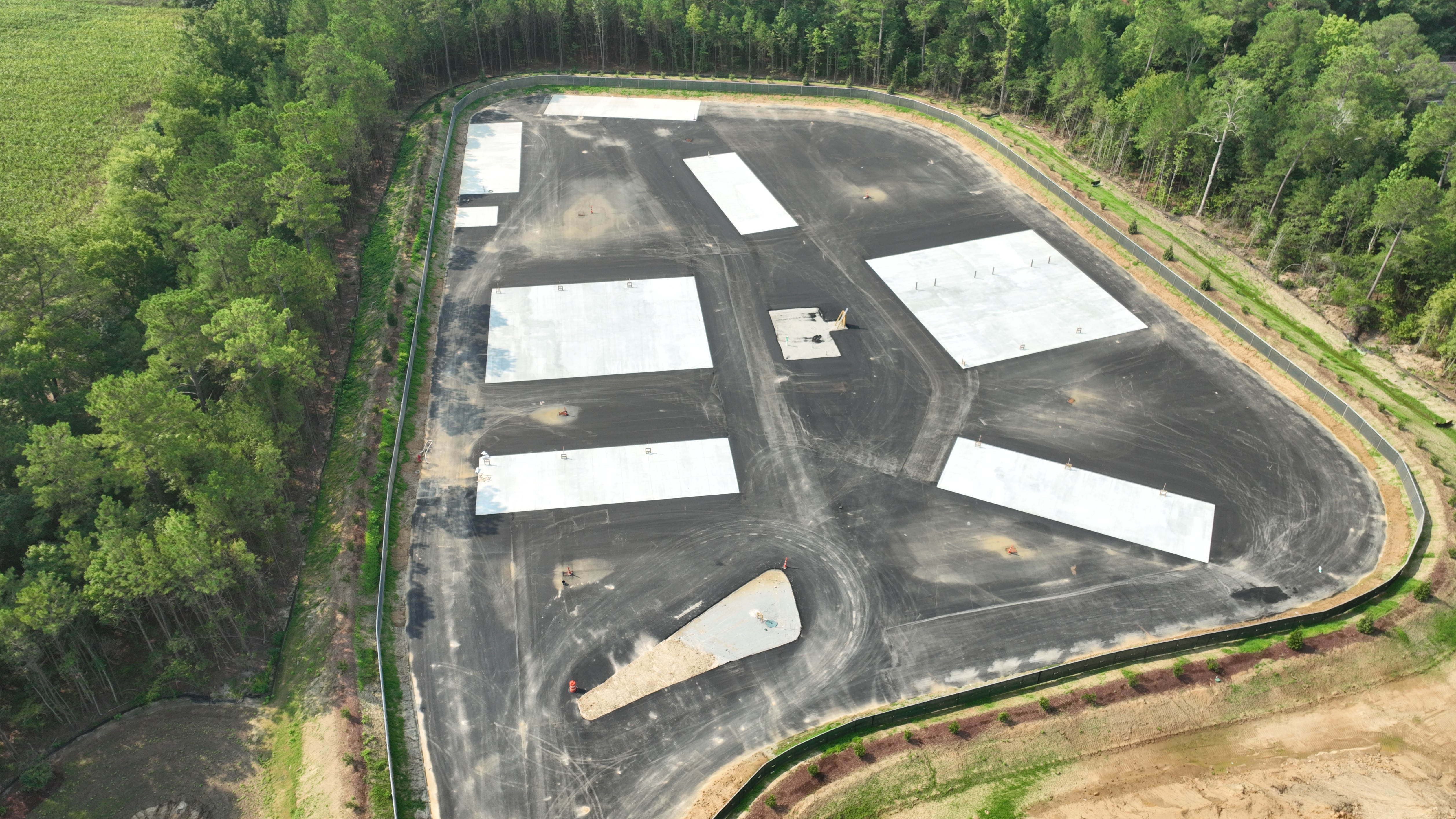 Aerial view of new Wampee Recycling & Convenience Center