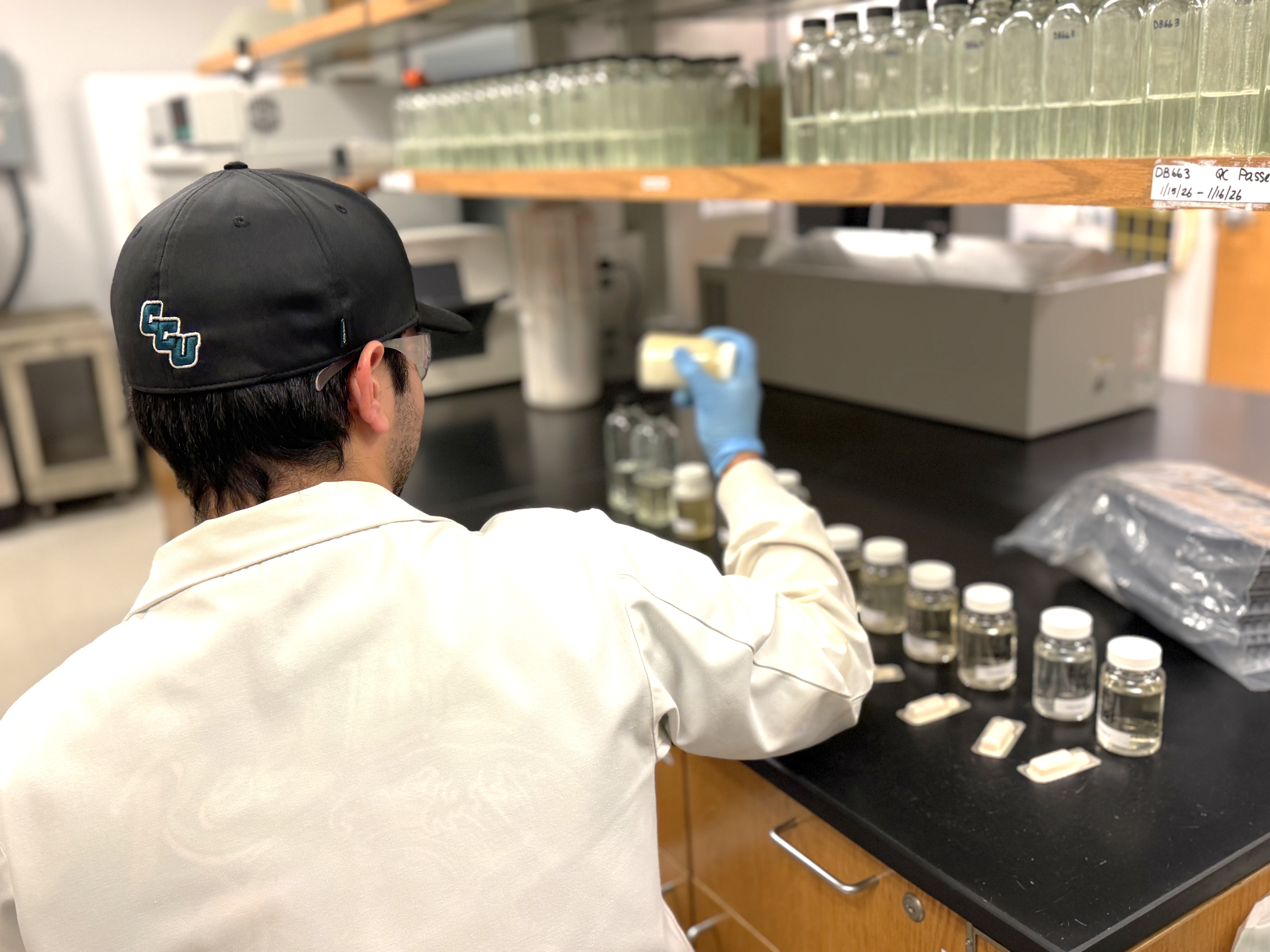 Samples undergo testing at CCU