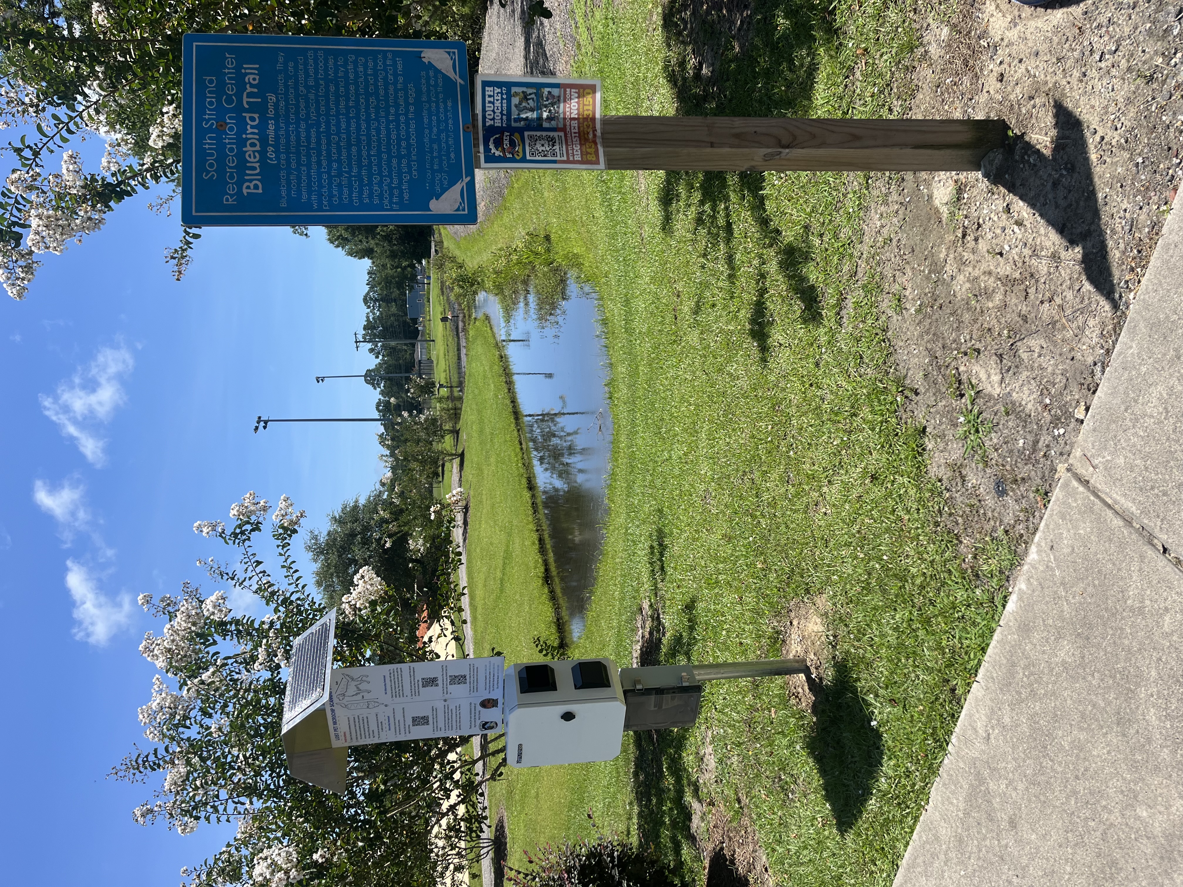 Microchip scanning station located at Bluebird Trail at South Strand Recreation Center in Horry County