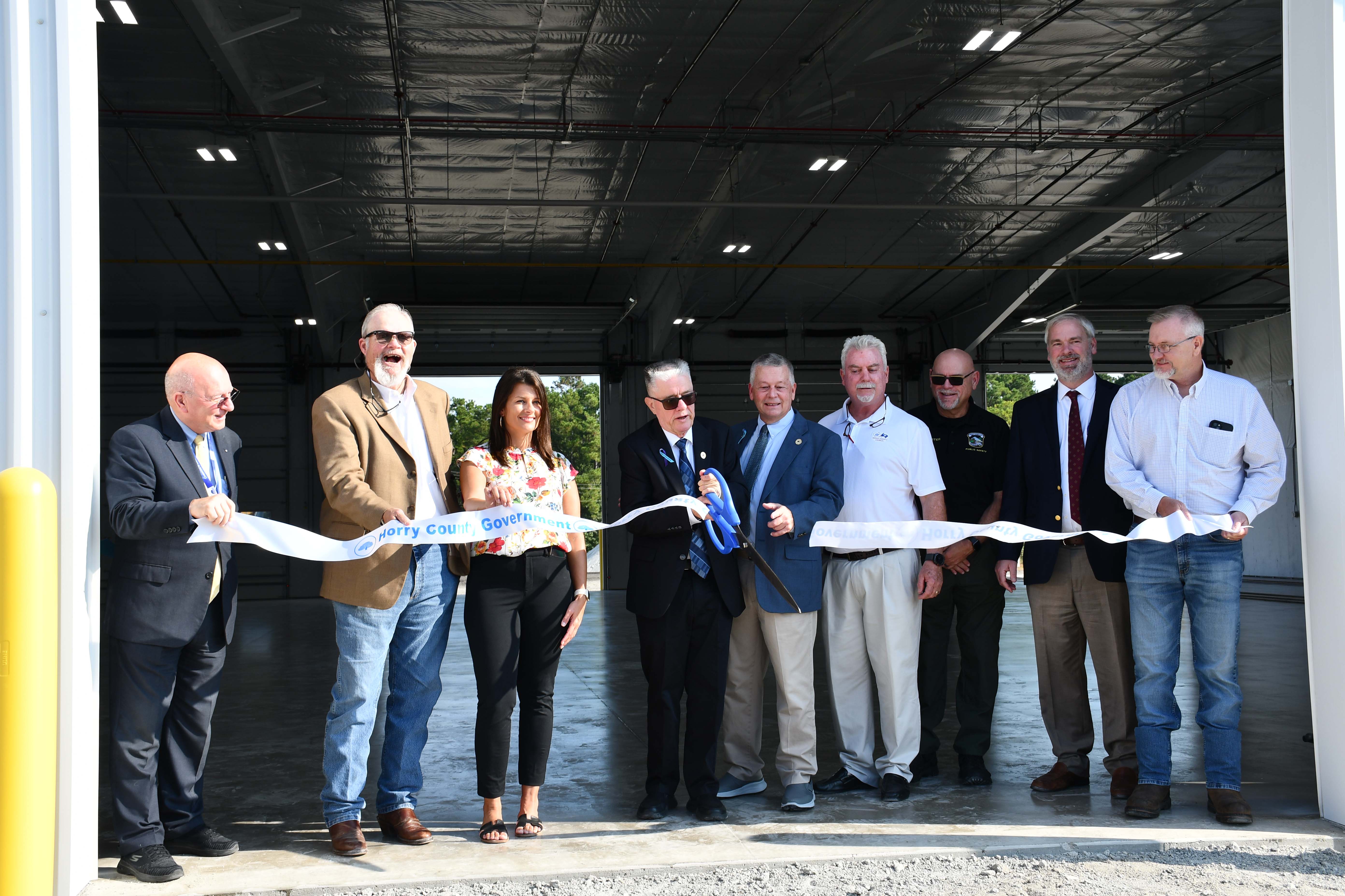 County leaders cut ribbon for the new Operations Building at the Public Works Complex