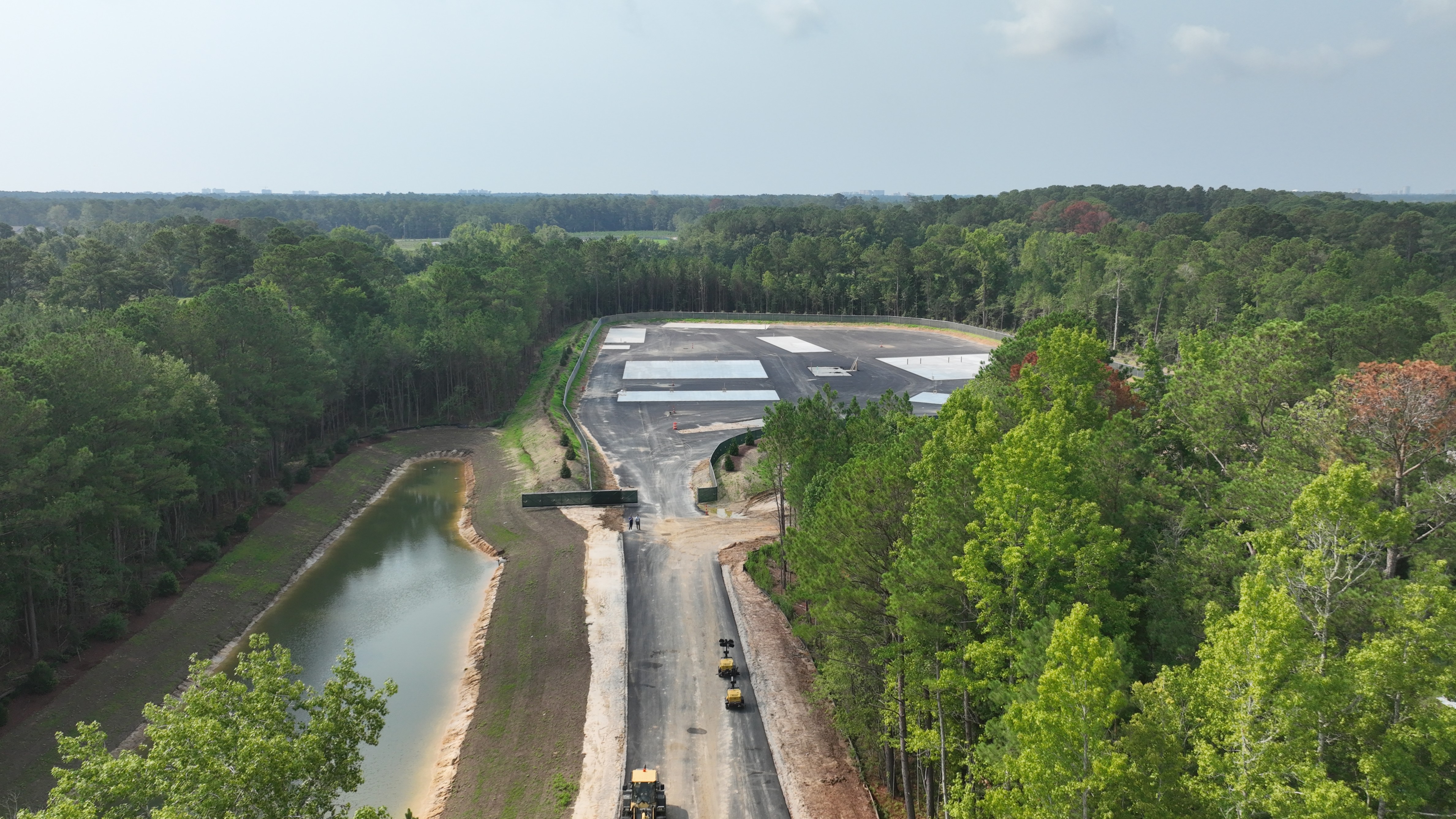 Aerial view of new Wampee Recycling & Convenience Center