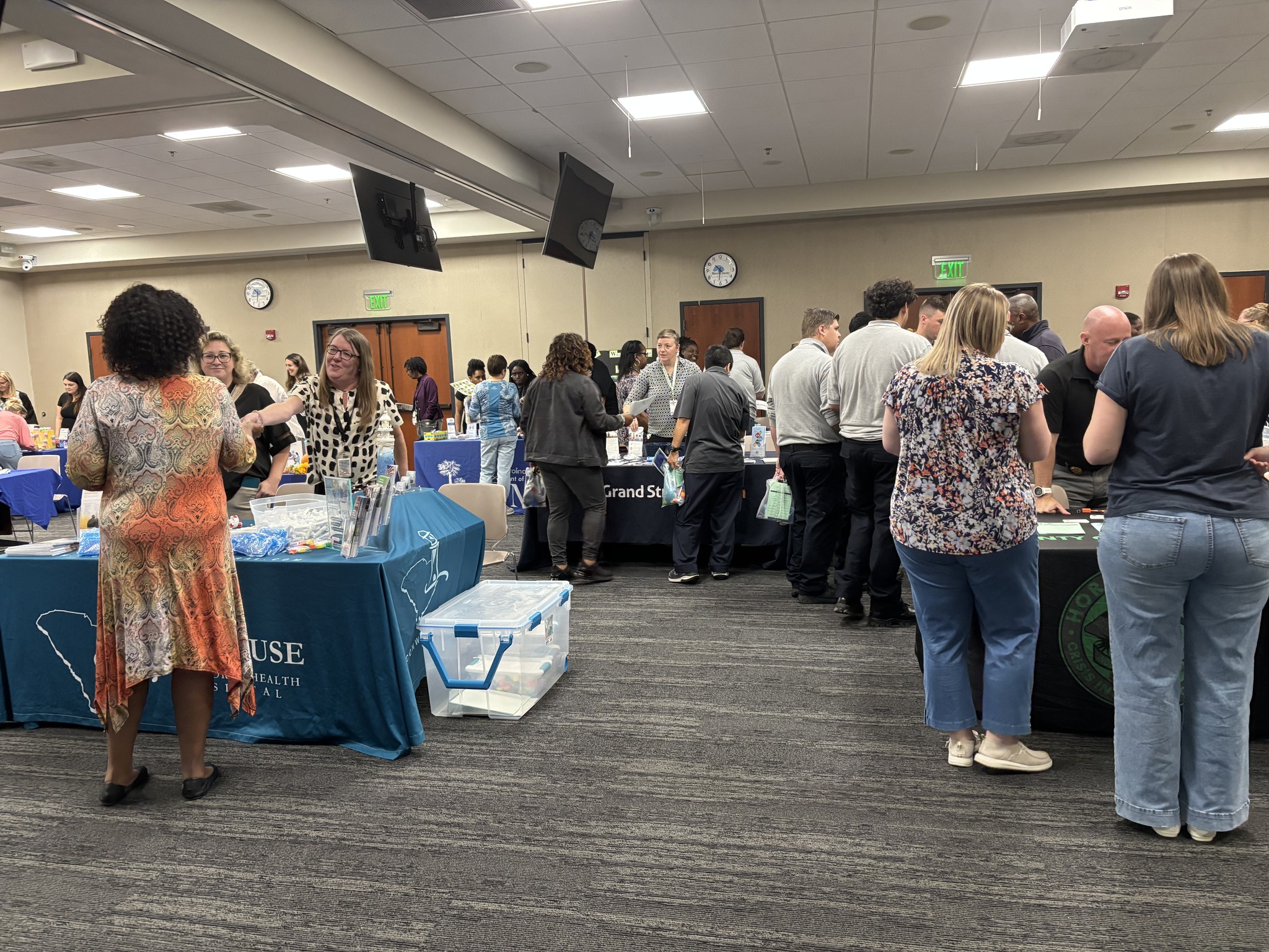 Employees attending Wellness Fair