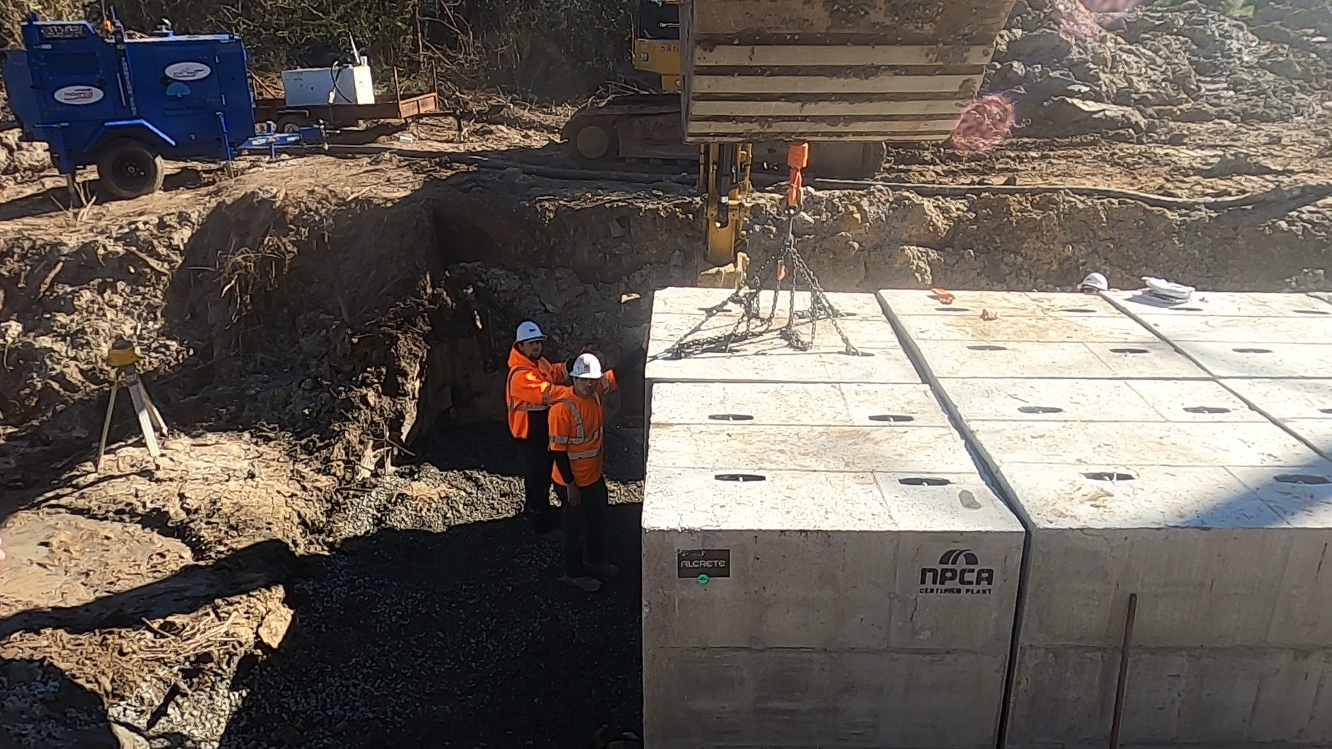 Crews working on stormwater improvements in the Nichols community 