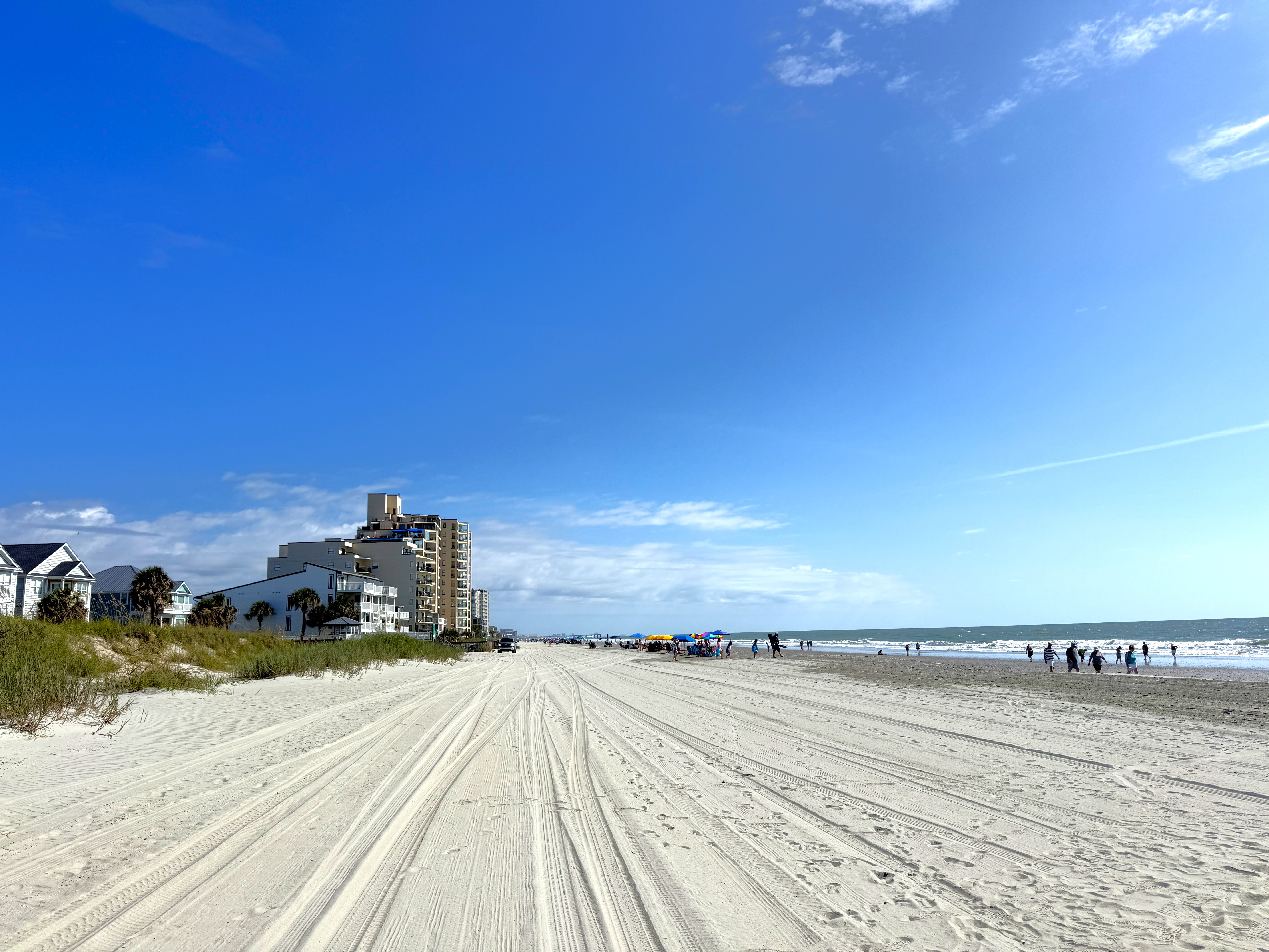 Scenic look at a replenished Garden City shoreline