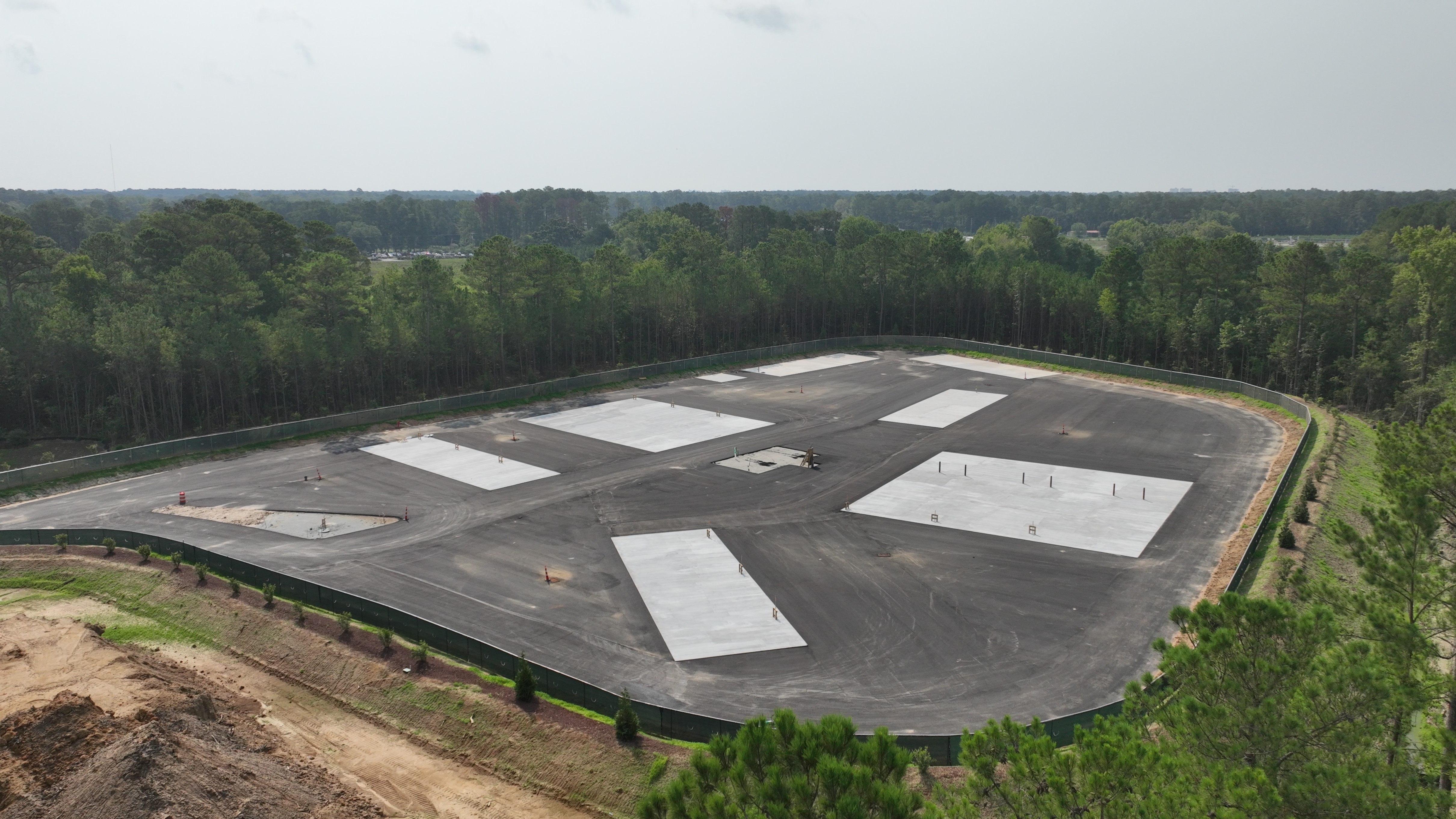 Aerial view of new Wampee Recycling & Convenience Center