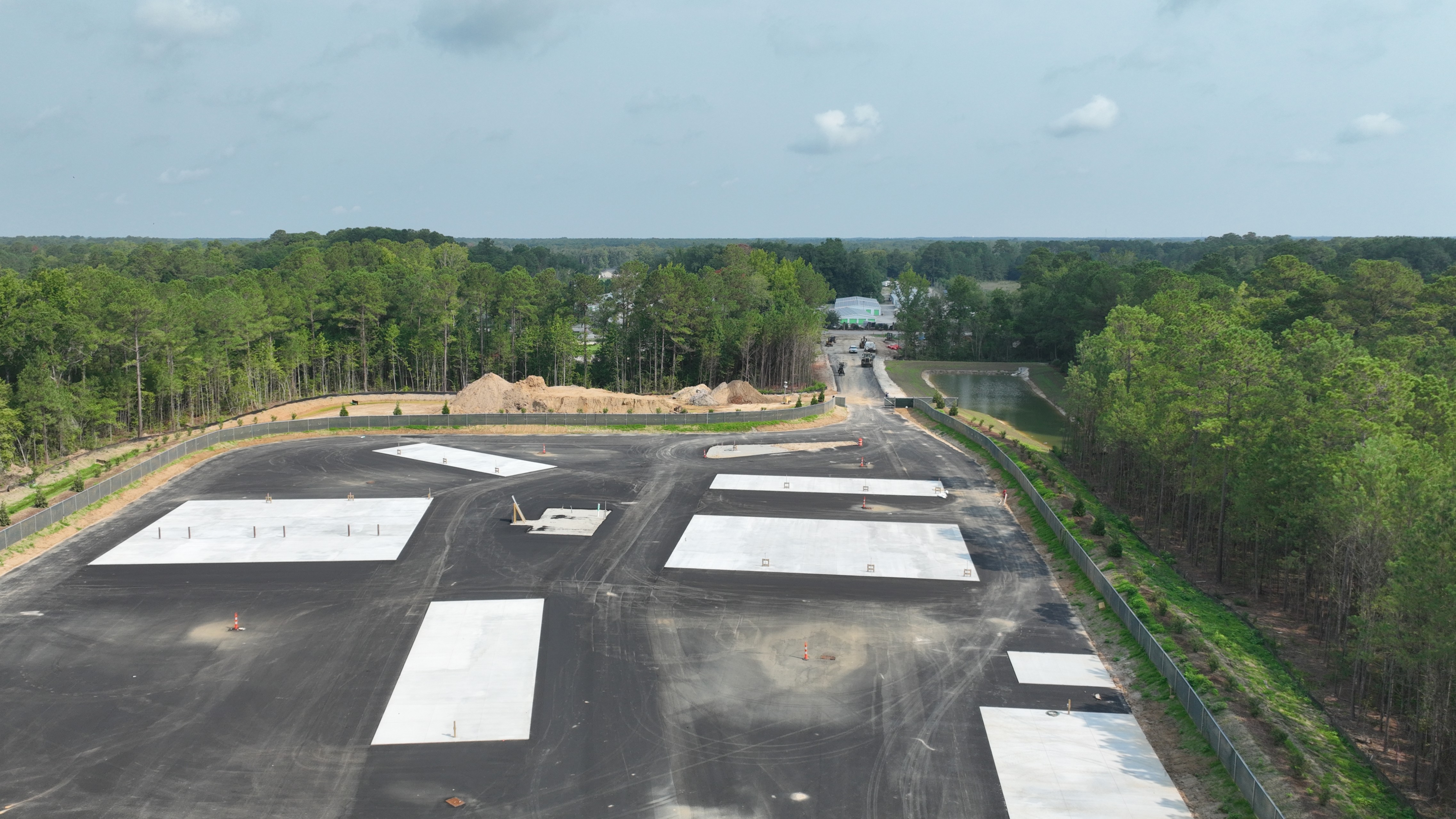 Aerial view of new Wampee Recycling & Convenience Center